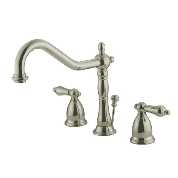 8" Widespread Bathroom Faucet, Brushed Nickel